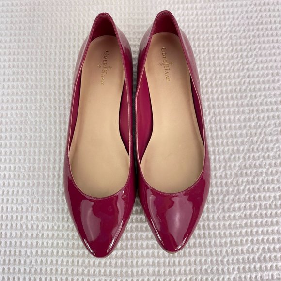 COLE HAAN fuschia slip on low heel flats - like new!  SZ 8 - Picture 4 of 15